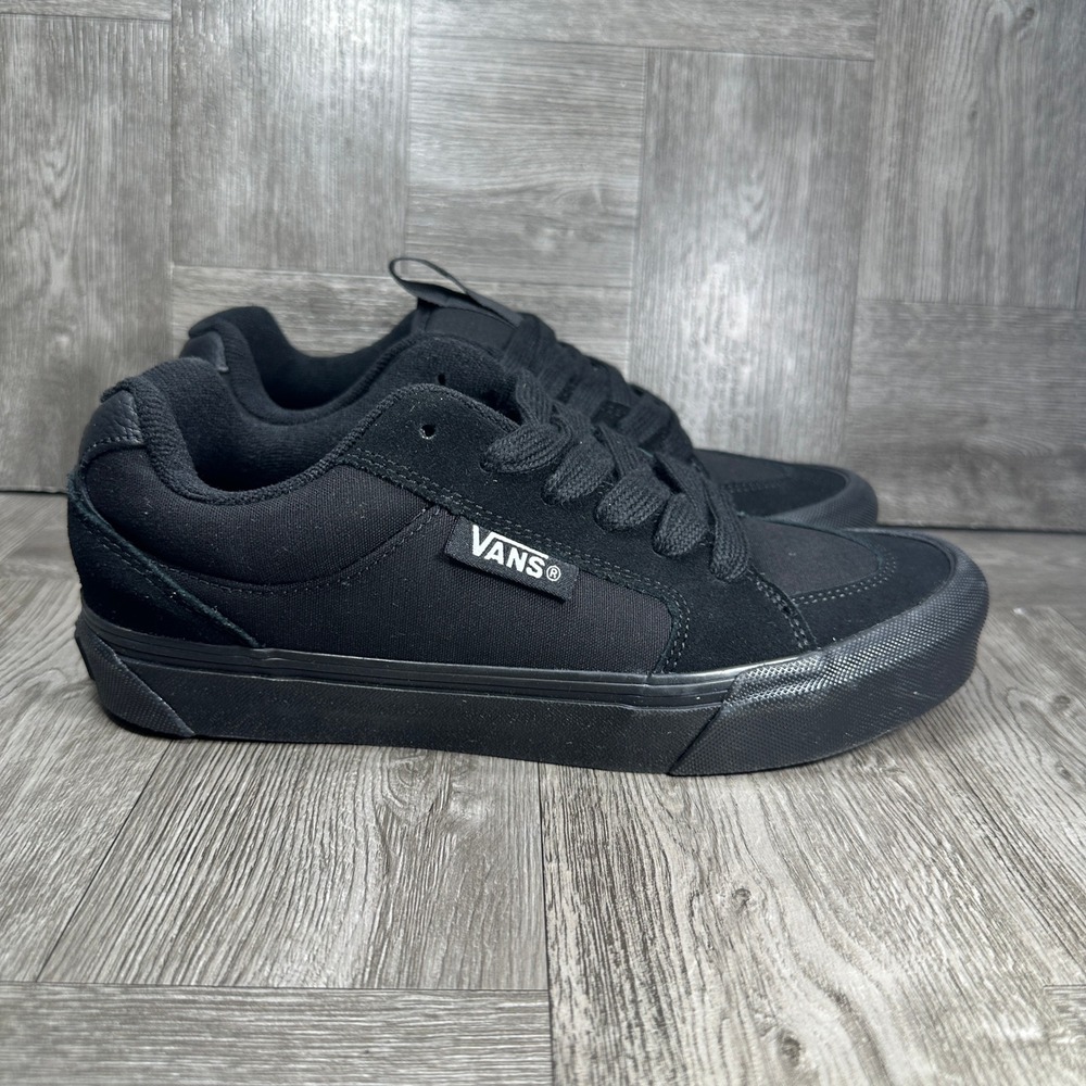 Vans Rowley Classic Skate Shoes Women 9 Men 7.5 Black Suede Canvas 721356 NEW